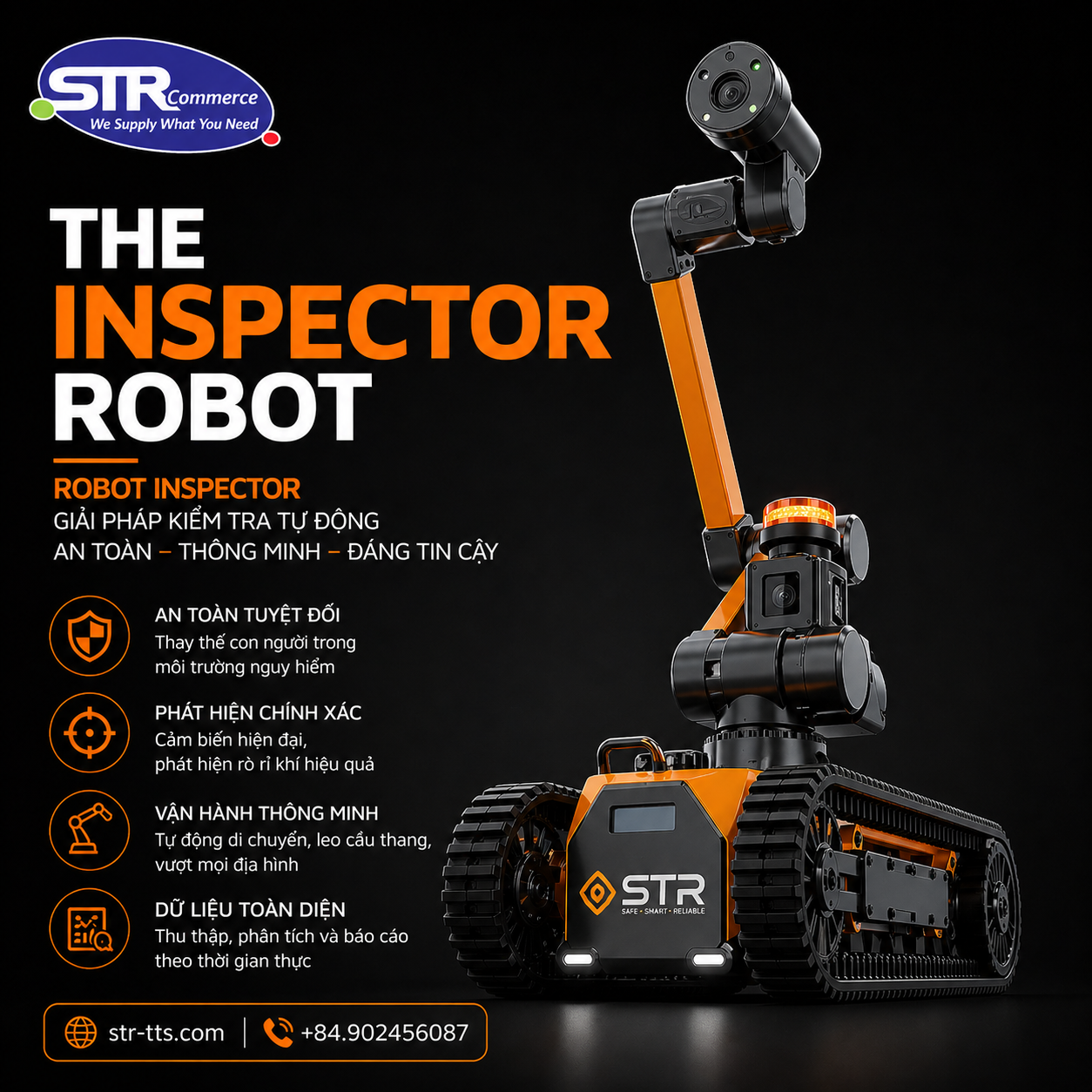 Kiểm tra và bảo trì bằng robot.